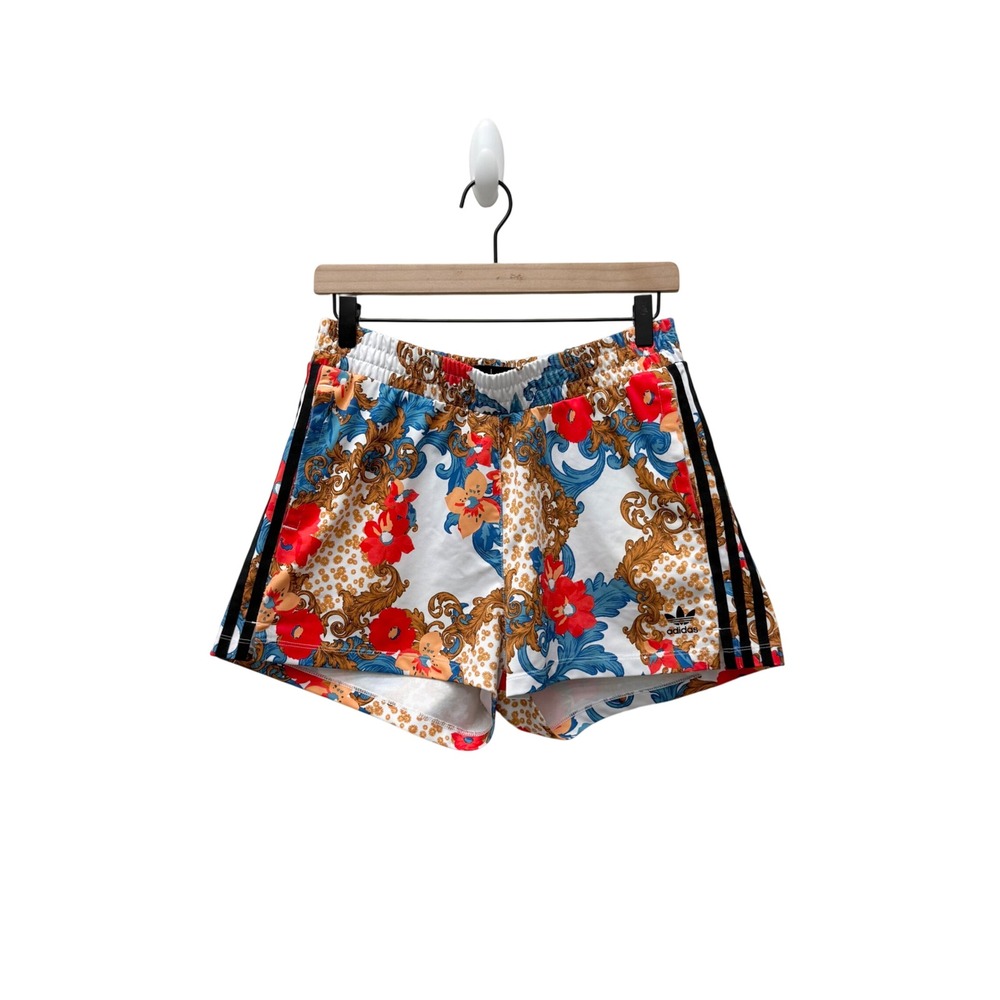 Adidas Originals HER Studio London Floral Baroque Shorts Multi Color Womens M - Picture 4 of 8